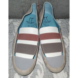 Thierry Rabotin Beige Slip On Loafers Sz 37